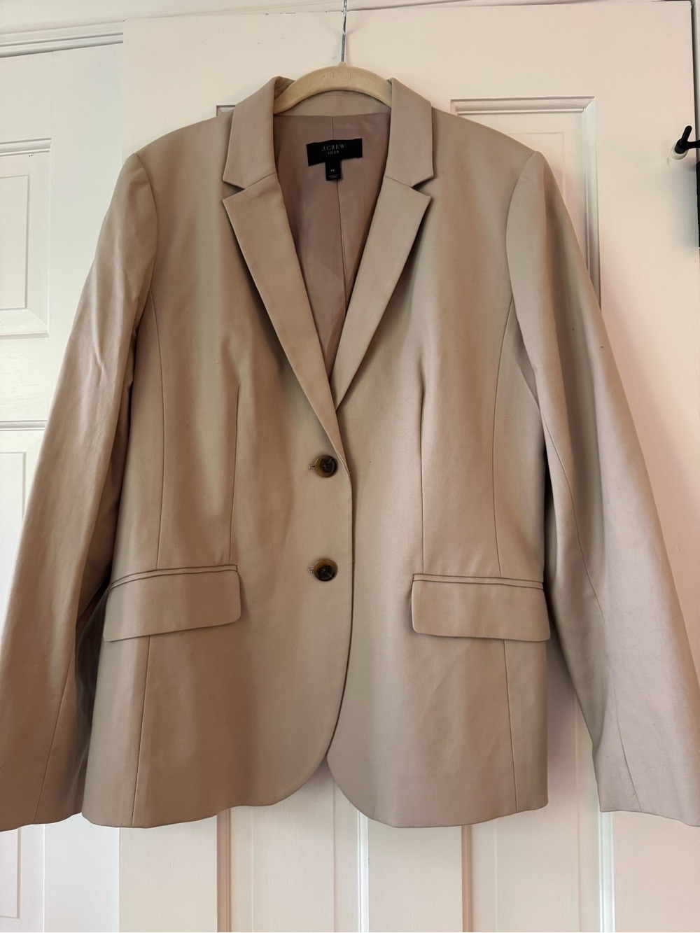 J. Crew Women's Tailored Beige Blazer